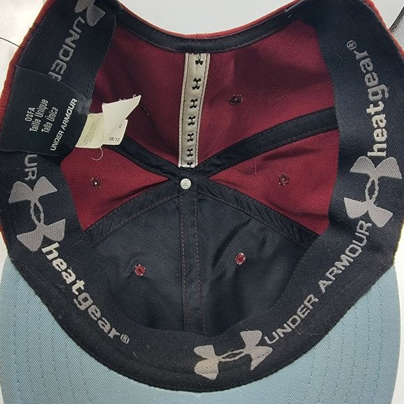 Under Armour Red Hat Cap Adjustable Comfort Lightweight Outdoors - Picture 7 of 11